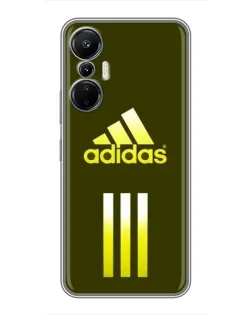 Чехол для Infinix Hot 20 (4G) с картинкой «Оливковый градиент Adidas»