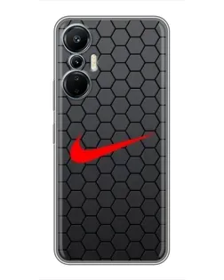 Чехол для Infinix Hot 20 (4G) с картинкой «Nike — карбоновая сетка» Чехол для Infinix Hot 20 (4G) с картинкой «Nike — карбоновая сетка»