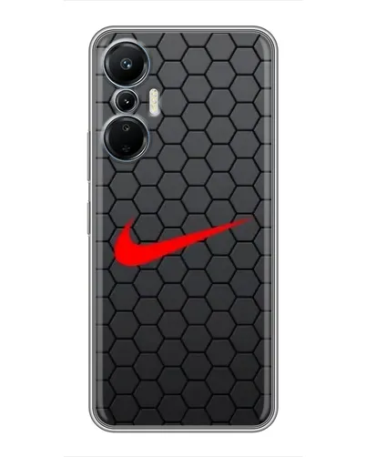 Чехол для Infinix Hot 20 (4G) с картинкой «Nike — карбоновая сетка»
