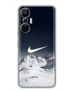 Чехол для Infinix Hot 20 (4G) с картинкой «Nike — зимние горы» Чехол для Infinix Hot 20 (4G) с картинкой «Nike — зимние горы»