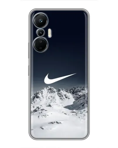Чехол для Infinix Hot 20 (4G) с картинкой «Nike — зимние горы»