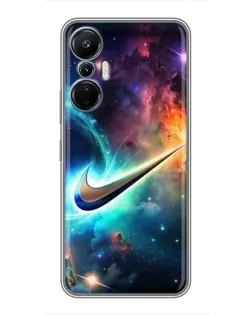 Чехол для Infinix Hot 20 (4G) с картинкой «Космический Nike Swoosh» Чехол для Infinix Hot 20 (4G) с картинкой «Космический Nike Swoosh»