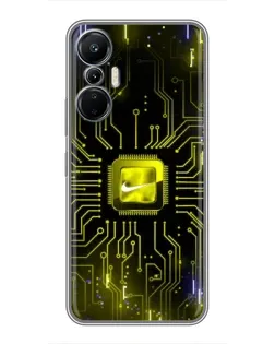 Чехол для Infinix Hot 20 (4G) с картинкой «Nike — золотая искра» Чехол для Infinix Hot 20 (4G) с картинкой «Nike — золотая искра»