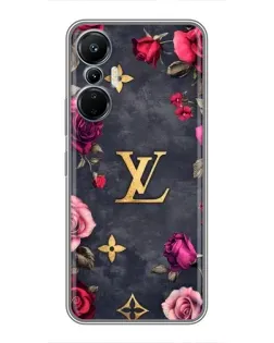 Чехол для Infinix Hot 20 (4G) с картинкой «Цветочный Louis Vuitton»