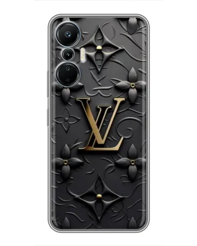 Чехол для Infinix Hot 20 (4G) с картинкой «Кожаная текстура LV»