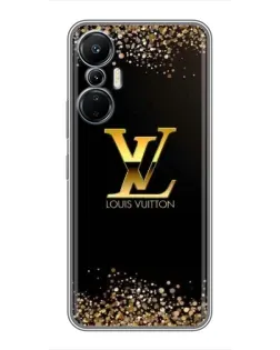 Чехол для Infinix Hot 20 (4G) с картинкой «LV — золотые искры»