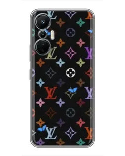 Чехол для Infinix Hot 20 (4G) с картинкой «Цветная монограмма LV»