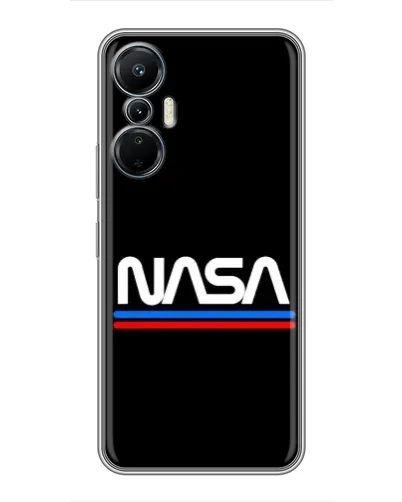 Чехол для Infinix Hot 20 (4G) с картинкой «NASA — классика Red Blue» Чехол для Infinix Hot 20 (4G) с картинкой «NASA — классика Red Blue»