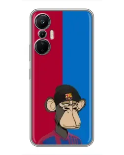 Чохол для Infinix Hot 20 (4G) з картинкою «Bored Ape — фанат Барси»