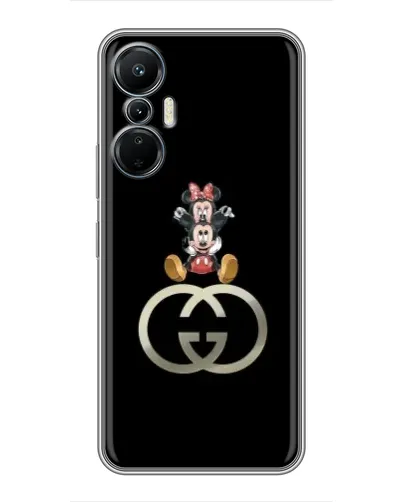 Чехол для Infinix Hot 20 (4G) с картинкой «Минни Маус на лого»