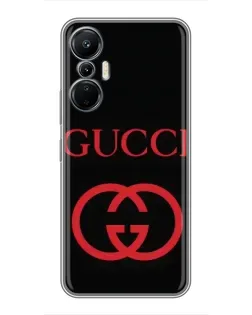 Чехол для Infinix Hot 20 (4G) с картинкой «Gucci — красный логотип» Чехол для Infinix Hot 20 (4G) с картинкой «Gucci — красный логотип»
