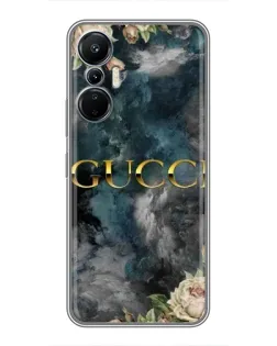 Чехол для Infinix Hot 20 (4G) с картинкой «Абстрактные цветы Gucci» Чехол для Infinix Hot 20 (4G) с картинкой «Абстрактные цветы Gucci»
