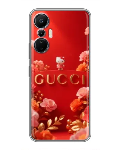 Чехол для Infinix Hot 20 (4G) с картинкой «Gucci — золотой сад»