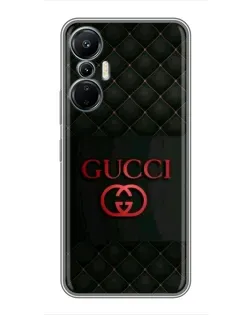 Чехол для Infinix Hot 20 (4G) с картинкой «Gucci — стеганый черный» Чехол для Infinix Hot 20 (4G) с картинкой «Gucci — стеганый черный»