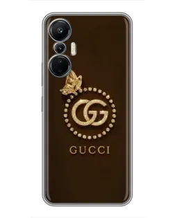 Чехол для Infinix Hot 20 (4G) с картинкой «Gucci — золотая бабочка» Чехол для Infinix Hot 20 (4G) с картинкой «Gucci — золотая бабочка»