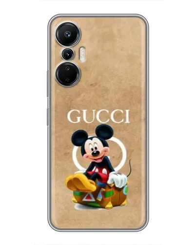 Чехол для Infinix Hot 20 (4G) с картинкой «Микки Маус Gucci — крафт»