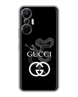 Чехол для Infinix Hot 20 (4G) с картинкой «Gucci — серебряная змея» Чехол для Infinix Hot 20 (4G) с картинкой «Gucci — серебряная змея»