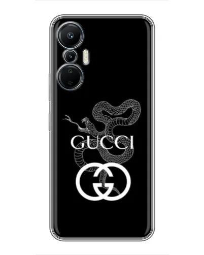 Чехол для Infinix Hot 20 (4G) с картинкой «Gucci — серебряная змея»
