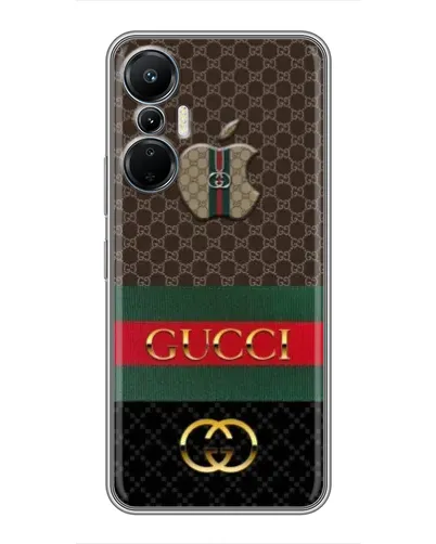 Чехол для Infinix Hot 20 (4G) с картинкой «Gucci — брендированный десерт»