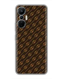 Чехол для Infinix Hot 20 (4G) с картинкой «Gucci — золотые диагонали» Чехол для Infinix Hot 20 (4G) с картинкой «Gucci — золотые диагонали»