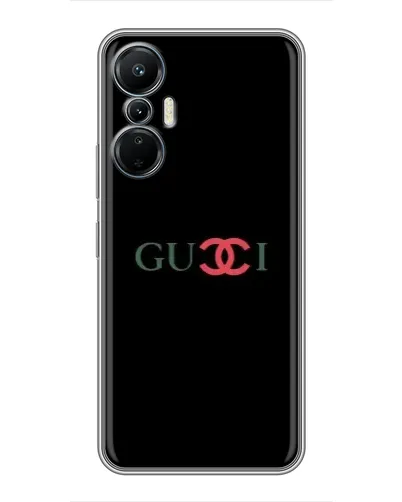 Чехол для Infinix Hot 20 (4G) с картинкой «Gucci — красный градиент»