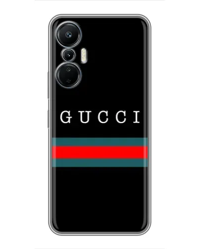Чехол для Infinix Hot 20 (4G) с картинкой «Gucci — красный пояс»