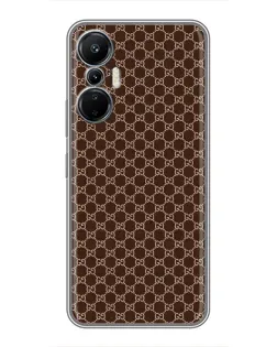 Чехол для Infinix Hot 20 (4G) с картинкой «Gucci — шоколадная сетка» Чехол для Infinix Hot 20 (4G) с картинкой «Gucci — шоколадная сетка»