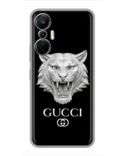 Чехол для Infinix Hot 20 (4G) с картинкой «Gucci — серебряный лев» Чехол для Infinix Hot 20 (4G) с картинкой «Gucci — серебряный лев»