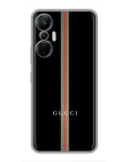 Чехол для Infinix Hot 20 (4G) с картинкой «Gucci — строгая линия» Чехол для Infinix Hot 20 (4G) с картинкой «Gucci — строгая линия»