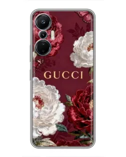 Чехол для Infinix Hot 20 (4G) с картинкой «Gucci — бордовые розы» Чехол для Infinix Hot 20 (4G) с картинкой «Gucci — бордовые розы»
