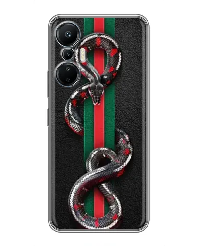 Чехол для Infinix Hot 20 (4G) с картинкой «Gucci — змея на полосе» Чехол для Infinix Hot 20 (4G) с картинкой «Gucci — змея на полосе»