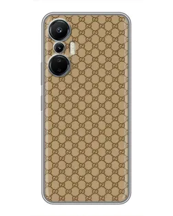 Чехол для Infinix Hot 20 (4G) с картинкой «Gucci — классический беж» Чехол для Infinix Hot 20 (4G) с картинкой «Gucci — классический беж»