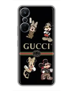 Чехол для Infinix Hot 20 (4G) с картинкой «Gucci — герои Disney и монограмма» Чехол для Infinix Hot 20 (4G) с картинкой «Gucci — герои Disney и монограмма»