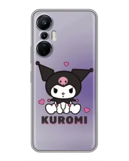Чехол для Infinix Hot 20 (4G) с картинкой «Kuromi — фиолетовый арт»