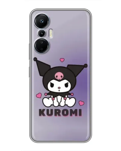 Чехол для Infinix Hot 20 (4G) с картинкой «Kuromi — фиолетовый арт»