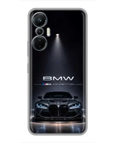 Чехол для Infinix Hot 20 (4G) с картинкой «BMW сквозь ночной город» Чехол для Infinix Hot 20 (4G) с картинкой «BMW сквозь ночной город»