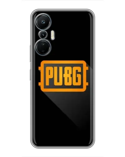 Чехол для Infinix Hot 20 (4G) с картинкой «PUBG — рамка лого»