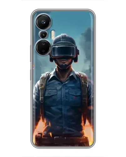 Чехол для Infinix Hot 20 (4G) с картинкой «PUBG — реалистичный герой»