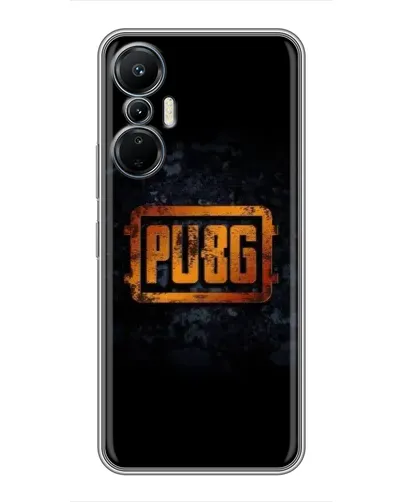 Чехол для Infinix Hot 20 (4G) с картинкой «PUBG — золотой логотип»