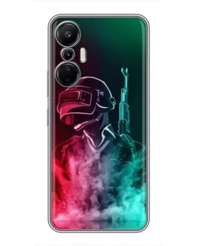 Чехол для Infinix Hot 20 (4G) с картинкой «PUBG — огненный воин»