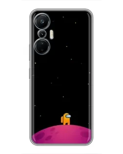 Чехол для Infinix Hot 20 (4G) с картинкой «Одинокий герой на планете»
