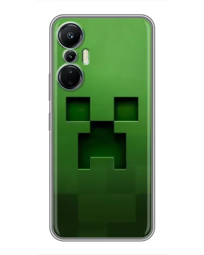 Чехол для Infinix Hot 20 (4G) с картинкой «Крипер микро-дизайн»
