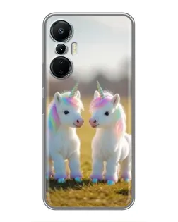 Чохол для Infinix Hot 20 (4G) з картинкою «Пара єдинорогів»