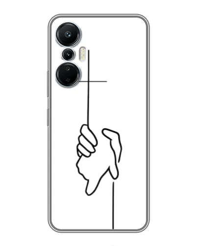 Чехол для Infinix Hot 20 (4G) с картинкой «Рука держит»
