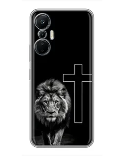 Чехол для Infinix Hot 20 (4G) с картинкой «Лев и Крест»