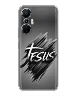 Чехол для Infinix Hot 20 (4G) с картинкой «Надпись Jesus Graffiti»