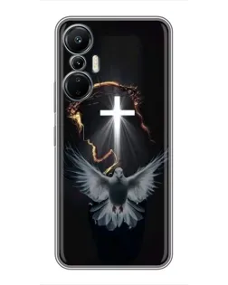 Чехол для Infinix Hot 20 (4G) с картинкой «Голубь и Свет»