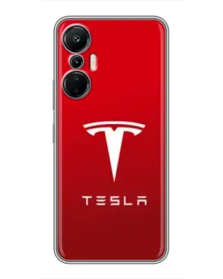 Чехол для Infinix Hot 20 (4G) с картинкой «Tesla Red Classic»