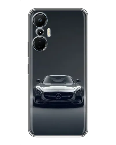 Чехол для Infinix Hot 20 (4G) с картинкой «Mercedes на черном»
