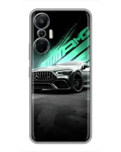 Чехол для Infinix Hot 20 (4G) с картинкой «Темный Mercedes AMG»